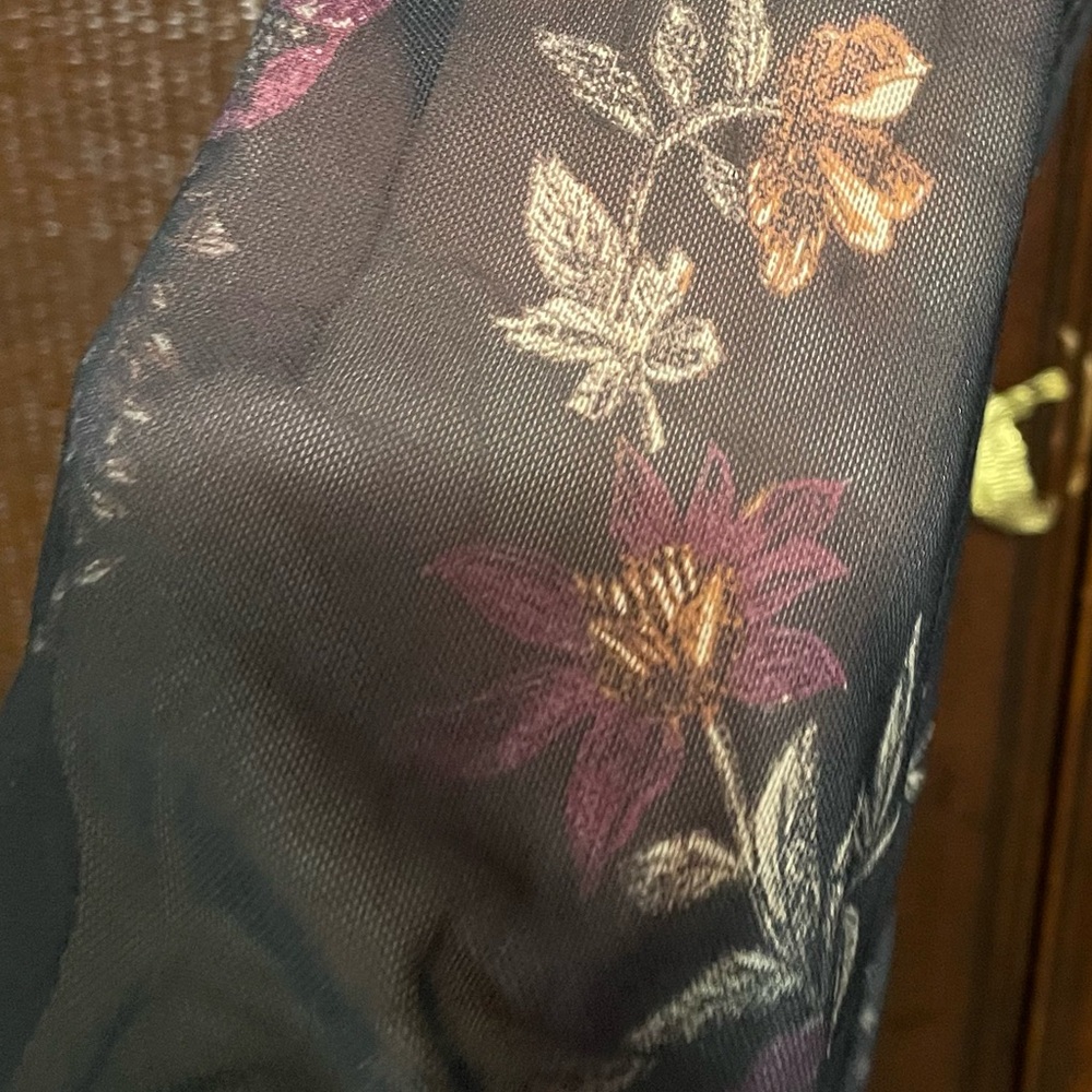 Free People Sheer Floral Black Flares‎ Pants Size S Comfortable Hippie Bohemian - Picture 12 of 15